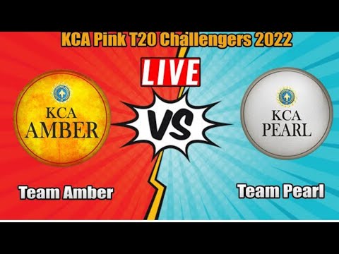 KCA Pink T20 challanger Team amber women vs Team pearl match live women match