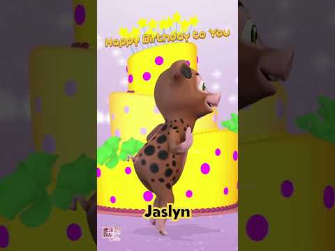 Dancer Hip Hop Birthday | Happy Birthday to Jaslyn 🐯🐒🐶🐝🐷 3D Kids Birthday Party 🐝 Save the Bees