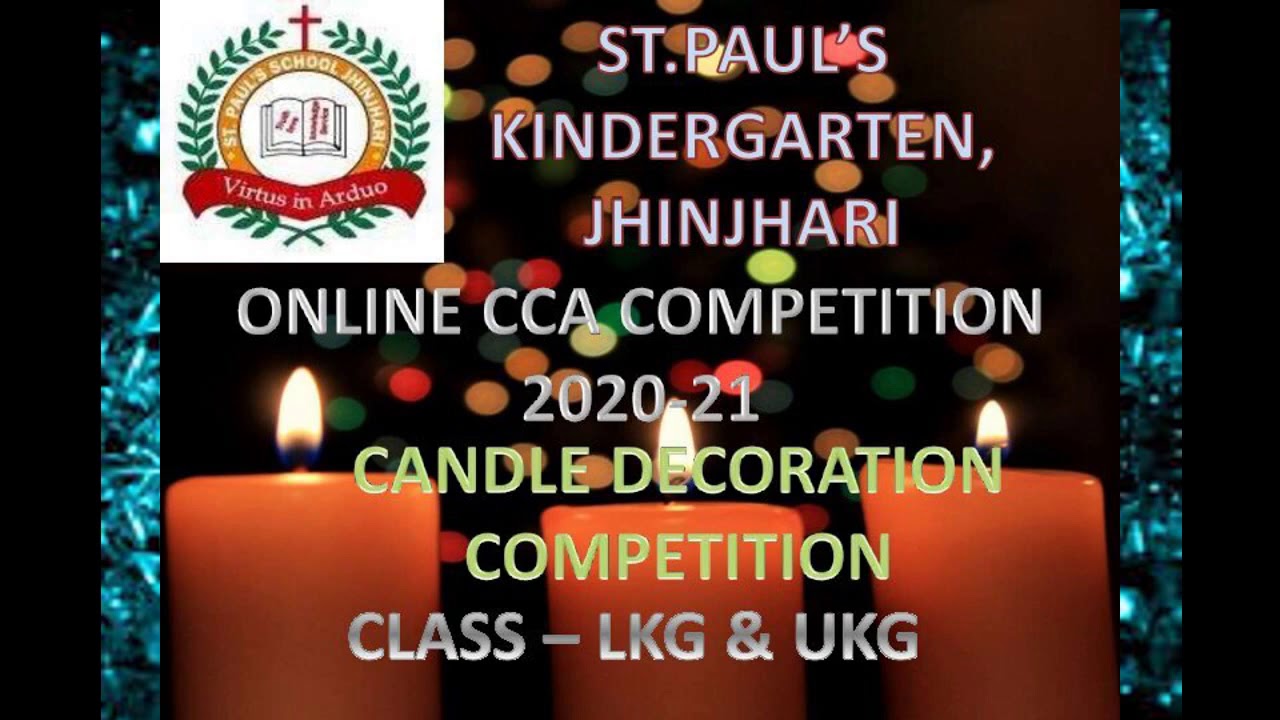 CANDLE DECORATION KINDERGARTEN