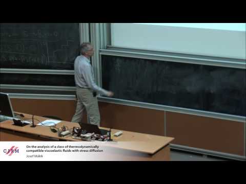 Josef Málek:  On the analysis of a class of thermodynamically compatible viscoelastic...