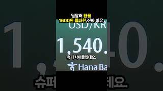원달러 환율 1600원 돌파한 진짜 이유 (이슈딸깍)