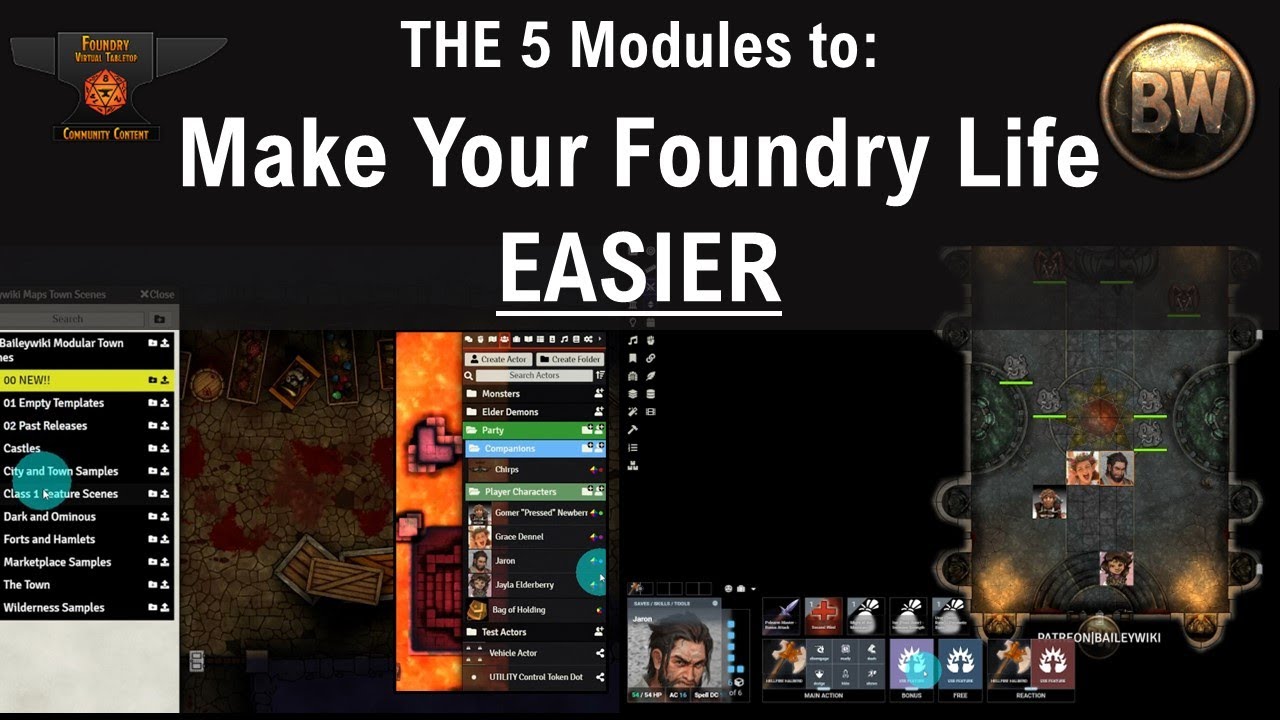 The Top 5 Quality of Life Modules for Foundry VTT Thumbnail