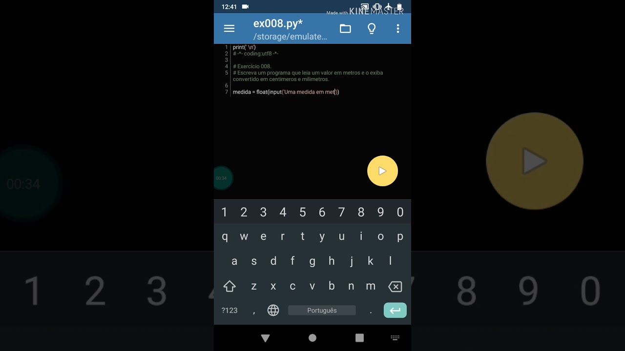 Conversão de medidas em python 3