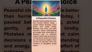 A Peaceful Choice  #motivation #boostyourconfidence #affirmations #selfimprovement #peaceful