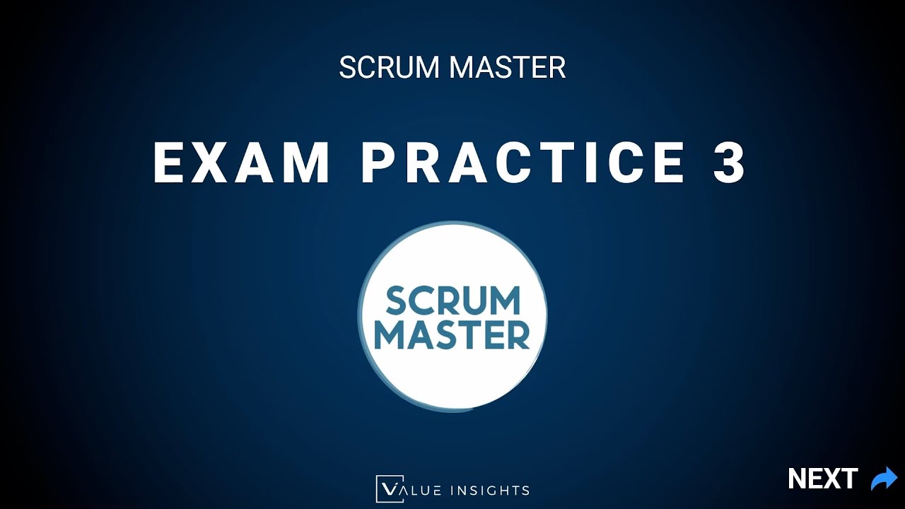 Scrum Master Mock Exam Flash Cards Video 3