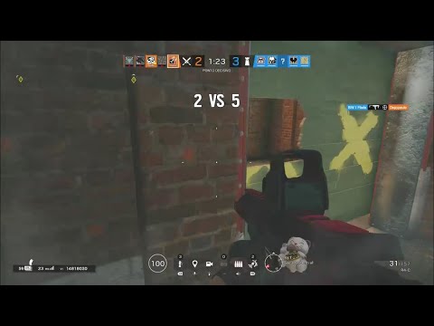 Insane 1v5 of ash and flicks and wallbangs - Rainbow Six Siege