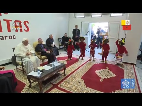 Rencontre du pape François avec les migrants au Maroc