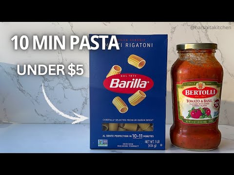 Easy & Cheap Tomato Pasta under $5 - Using Store Bought Tomato Sauce!