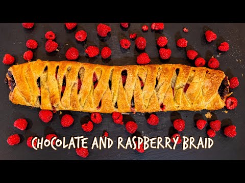 Chocolate and Raspberry Pastry Braid