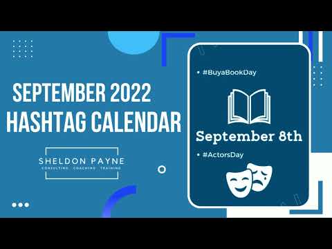 September Social Media Holidays and Hashtags Calendar for 2022