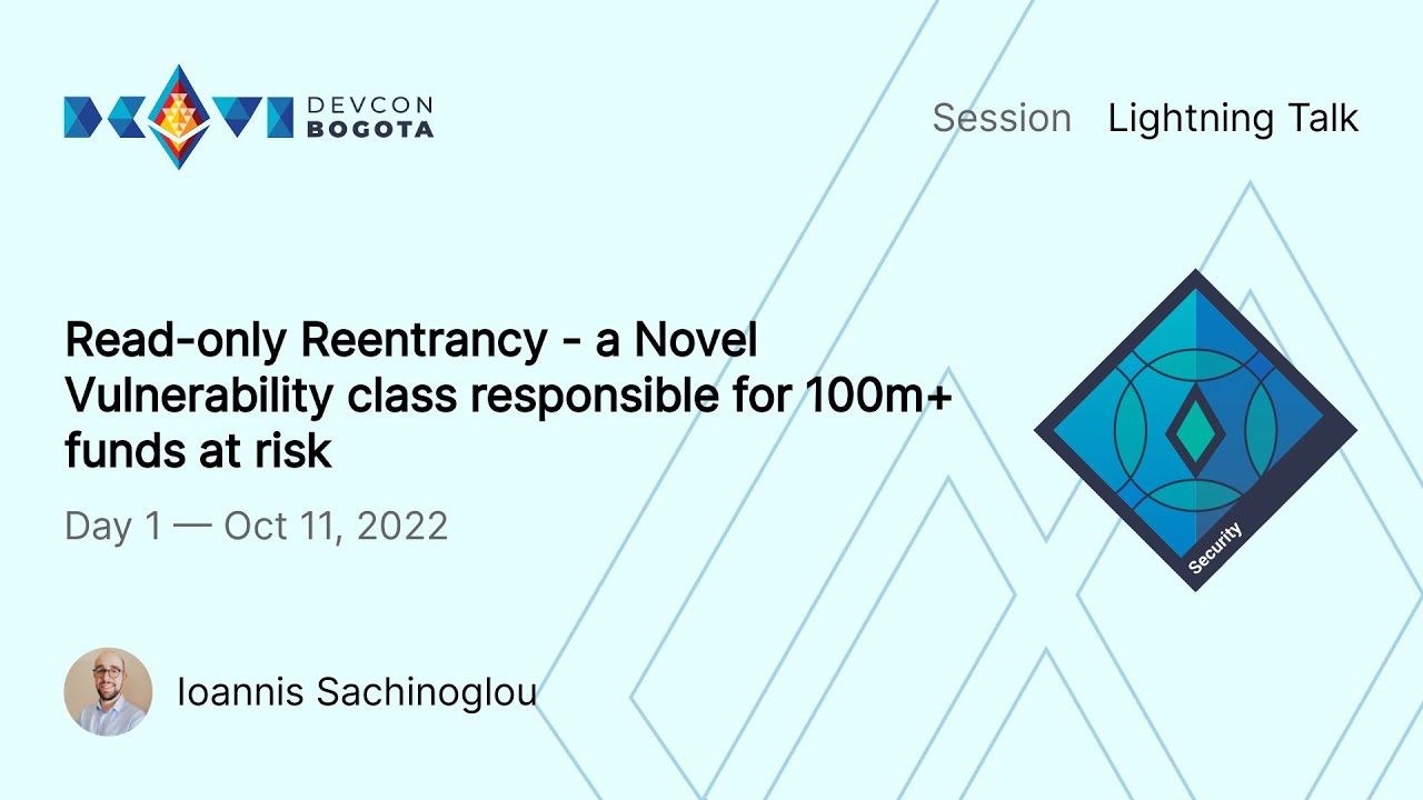 Read-only Reentrancy - a Novel Vulnerability class responsible for 100m+ funds at risk preview