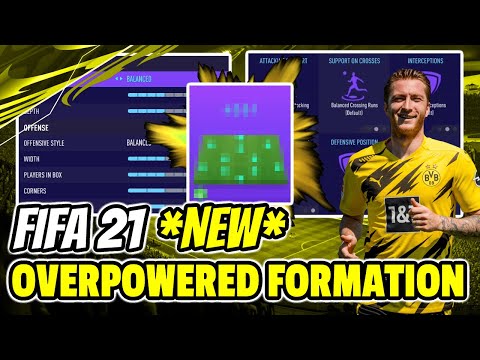 THE NEW MOST *BROKEN* FORMATION IN FIFA 21!? BEST CUSTOM TACTICS/PLAYER INSTRUCTIONS | FUT 21