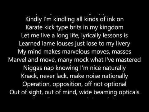 Blackalicious- Alphabet Aerobics Lyrics