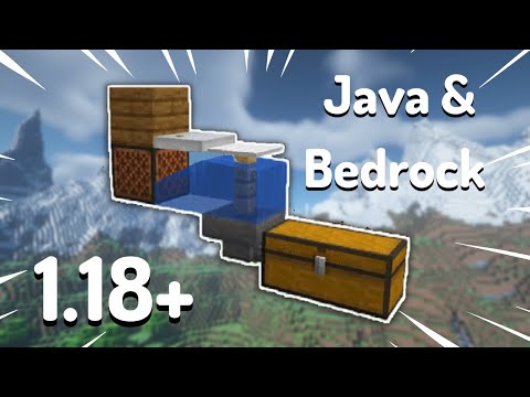 EASIEST 1.18+ AFK Fish Farm | Java & Bedrock Minecraft Tutorial