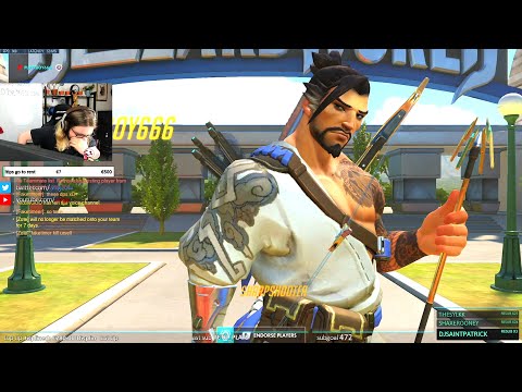 Arrge Carry Hanzo - 36 elims! POTG! [ Overwatch Season 30 Top 500 ]