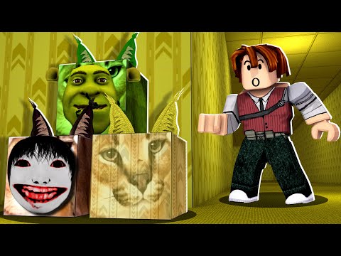 SHREK E SEUS AMIGOS NAS BACKROOMS? (Roblox Floppa Morphs)