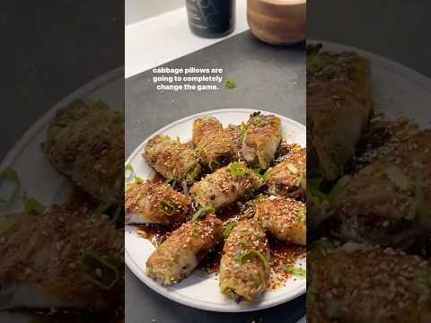 Korean Beef-Stuffed Cabbage Rolls