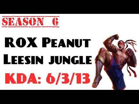 Korea Challenger LOL - ROX Peanut - Leesin jungle (Feb 17, 2015)