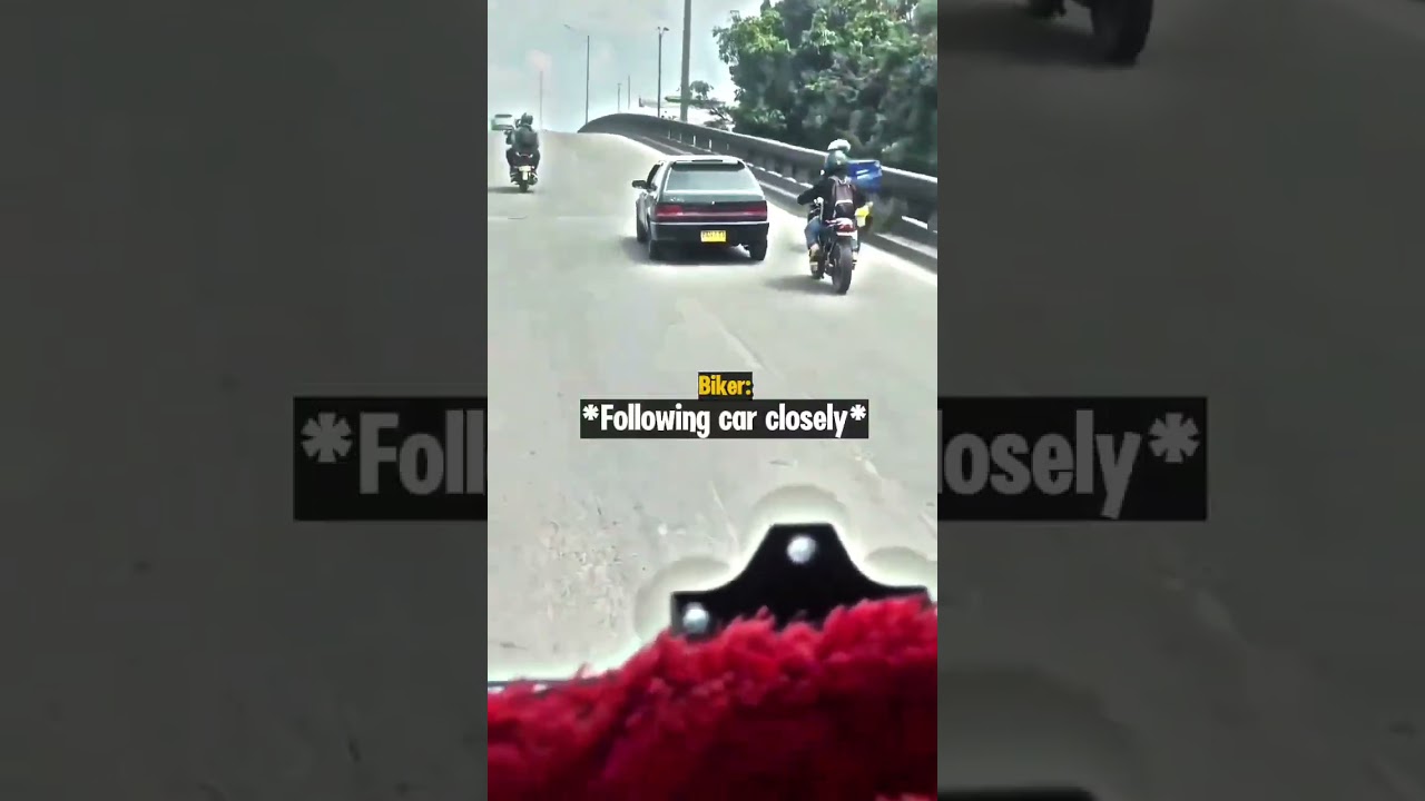 Angry Biker Gets Instant Karma in Road Rage
