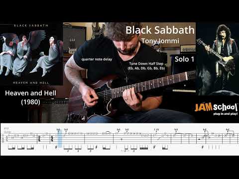 Black Sabbath Heaven and Hell Tony Iommi Guitar Solo with TAB