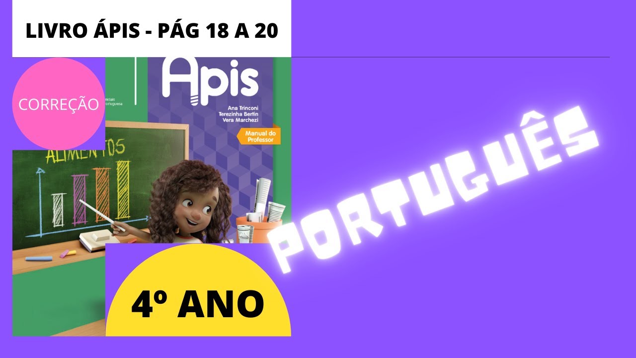Livro ÁPIS língua portuguesa - 4 ano//RESPOSTAS 2022