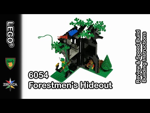 LEGO 6054 Forestmen's Hideout - Review | Speed Build of LEGO Set 6054 | Castle Building Instructions