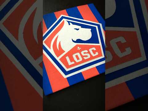 LILLE OSC 🟦🟥 Les Dogues #losc #france #ligue1 #posca #drawing
