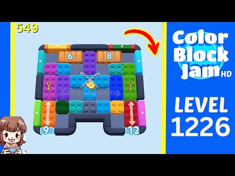Color Block Jam Level 549 (1226) Solution Walkthrough