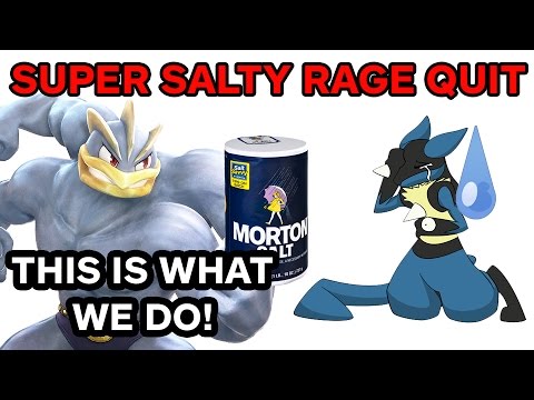 LUCARIO SALTINESS! - Super Salty Rage Quit (Pokken Tournament Online)