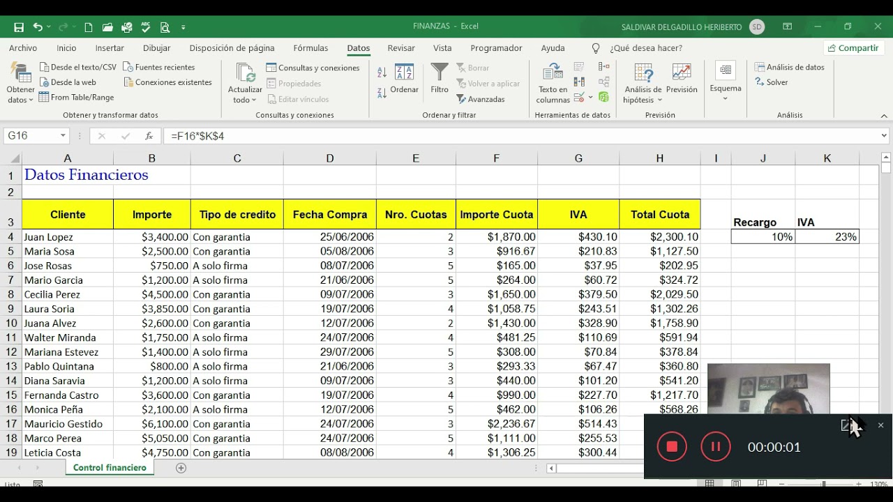 Ejercicio Práctico 3 de Excel