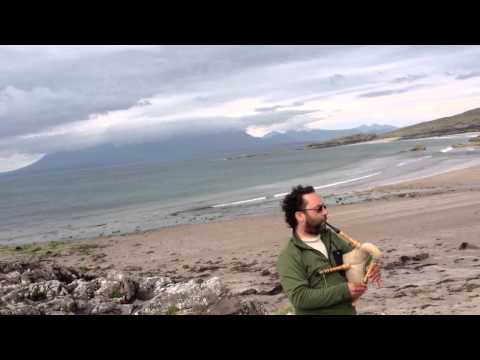 Rohan's First Lament - with the Cuillin in the background