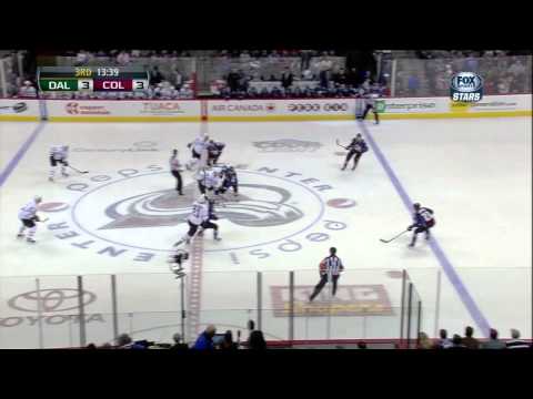 Ryan O'Reilly goal 3-3 Mar 20 2013 Dallas Stars vs Colorado Avalanche NHL Hockey