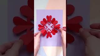 DIY Paper-Cutting Hearts | Paper Hearts | Easy Paper Crafts #shorts