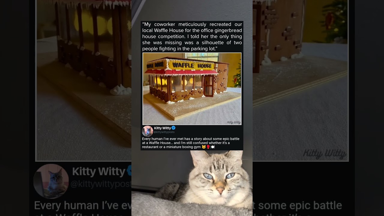 A Gingerbread Waffle House Masterpiece