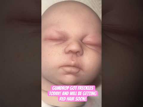 Freckles then red hair is soon! #rebornmommy #reborns #freckles #ginger #redhair #rebornlover #baby