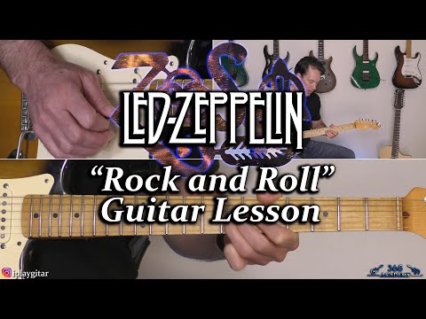 Led Zeppelin - Rock and Roll Guitar Lesson (FULL SONG)
