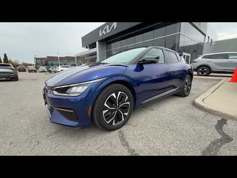 2024 Kia EV6 in Blue for sale at Clarington Kia in Bowmanville, ON