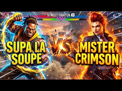 Mister Crimson vs Supa La Soupe Tournament-Level Match! | SF6
