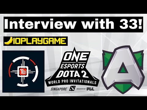 One Esports Dota 2 invitationals - Interview with 33 from Alliance!