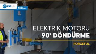 Elektrik Motoru Taşıma 90° Pnömatik Döndürme | Electric Motor Handling