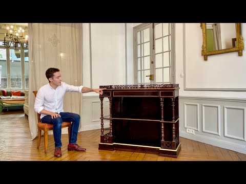 Museum Quality French Period Antique circa 1835 in Rosewood & Gilded Bronze -Decorative Art Tutorial