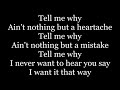 Backstreet Boys - I Want It That Way (lyrics)