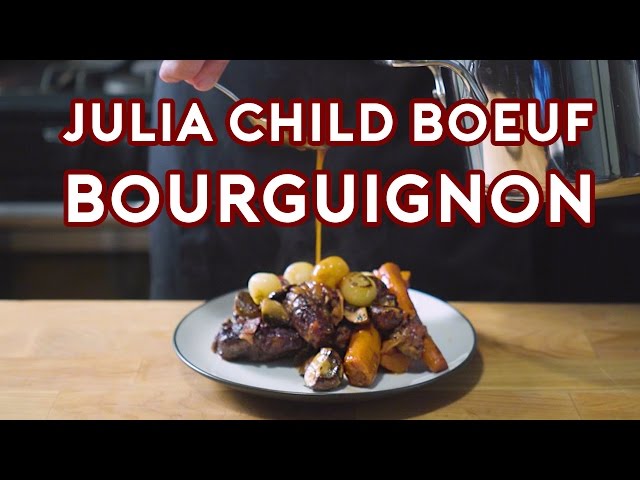 Video de pronunciación de boeuf bourguignon en Inglés