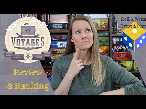 VOYAGES Review & Ranking | A Roll & Write Game You Can Print at Home!