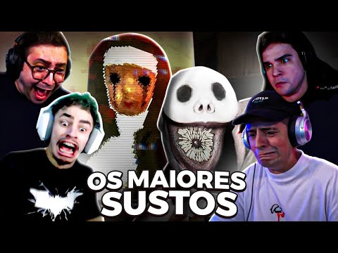 SE ASSUSTARAM MUITO!! OS MAIORES SUSTOS EM LIVE #19 - Streamers jogando Jogos de Terror