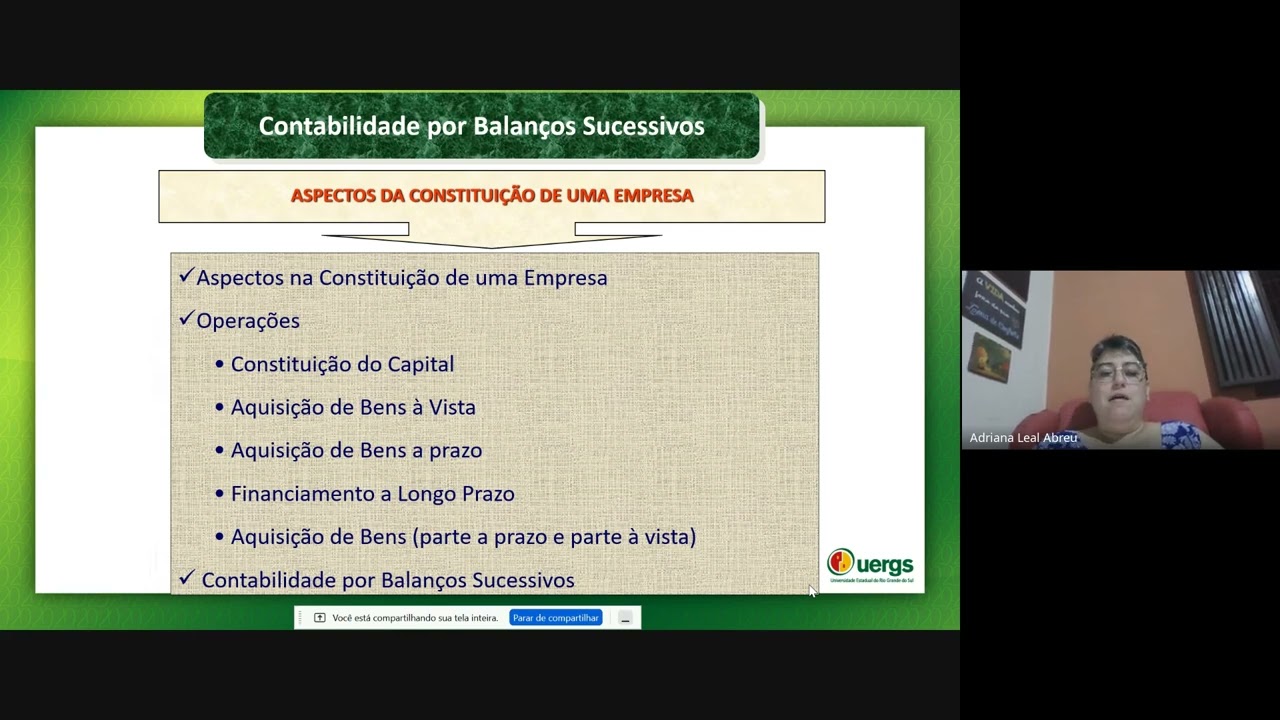 Aula de Contabilidade Geral – 23 outubro de 2024
