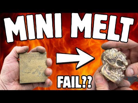 Bronze Skull Casting - FAIL?? - ASMR Metal Melting BigStackD Bronze - Kiln Firing