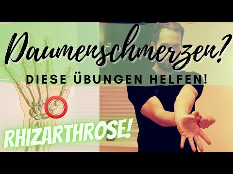Daumenschmerzen - die effektivsten Übungen (Daumensattelgelenk / Rhizarthrose / Handydaumen)