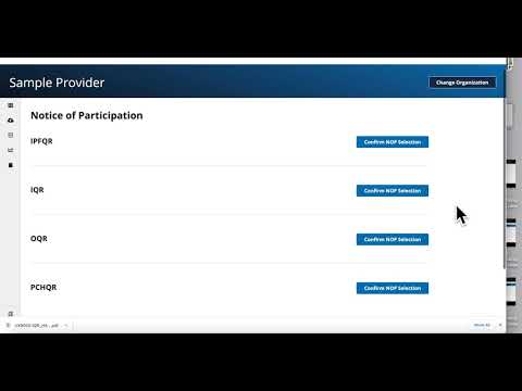 How to confirm Notice of Participation selection