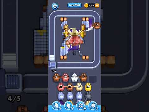 Pixel Flow Level 2605 Walkthrough